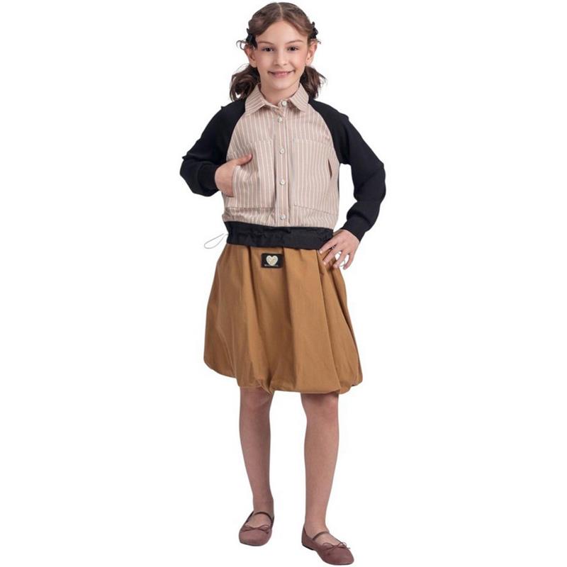 1084 wholesale spring autumn two-piece suit with shirts for girls 11/14 years old