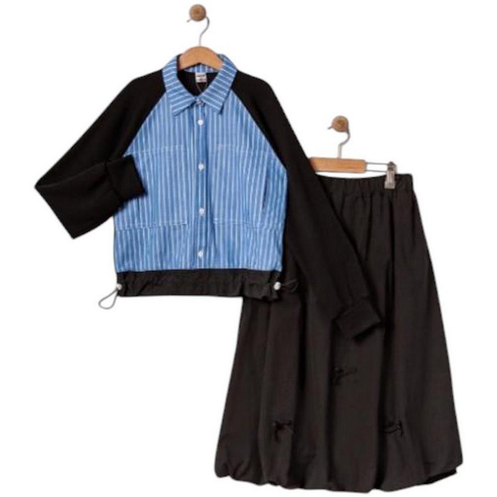 1084 wholesale spring autumn two-piece suit with shirts for girls 11/14 years old