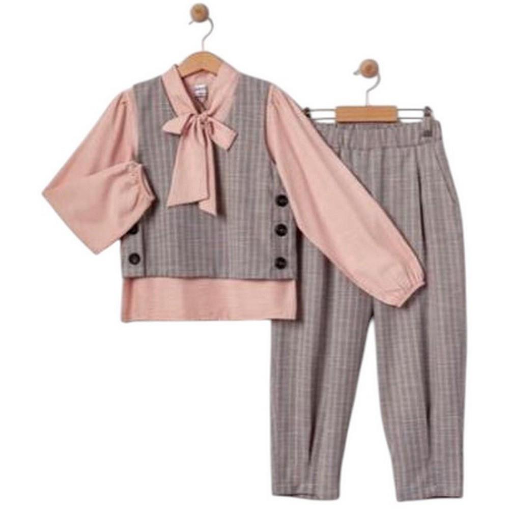 1010 toptan 11/14 yaş kız çocuklar için mevsimlik üçlü takım elbise