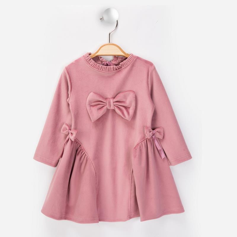 2551 toptan 2/5 yaş kız çocuklar için mevsimlik kadife elbiseler