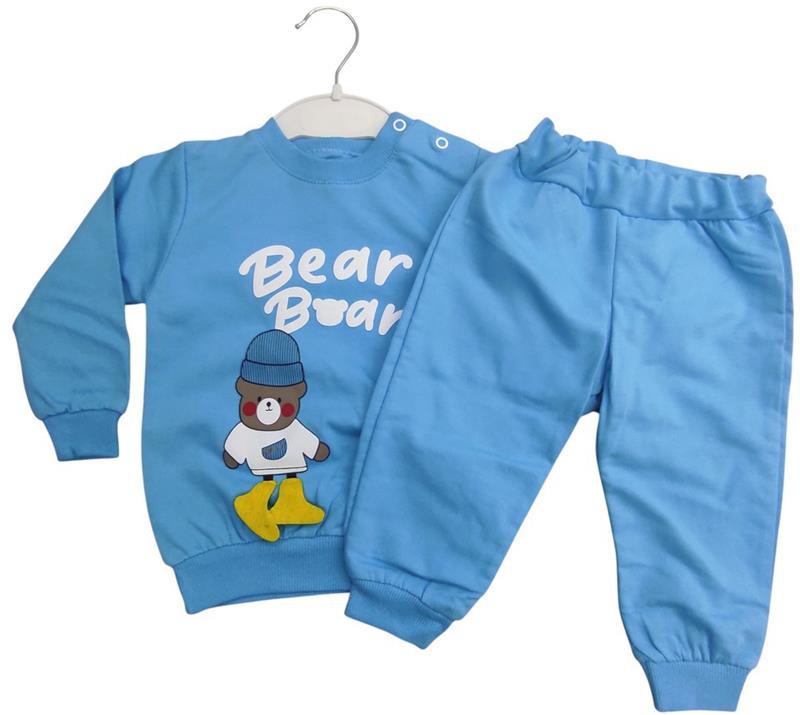 903 toptan 9-12-18 aylık erkek çocuklar için mevsimlik ikili çocuk takımlar