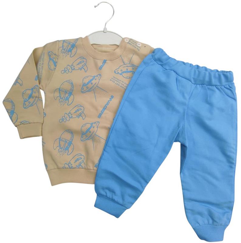 908 toptan 9-12-18 aylık erkek çocuklar için ikili takım 