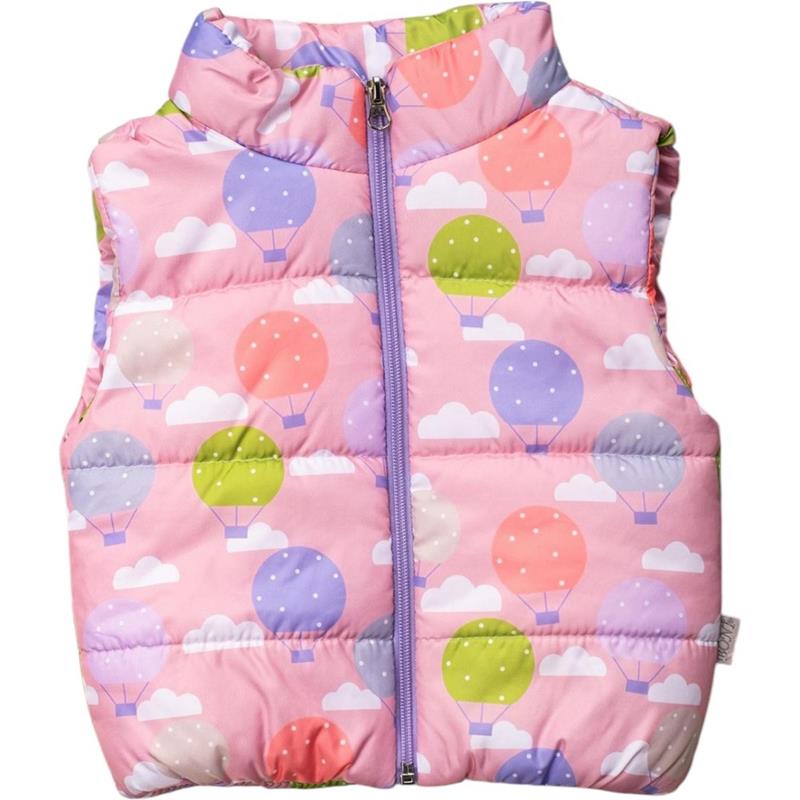281 toptan 3-4-5 yaş arası kızlar için elyaflı puantiyeli kışlık yelekler