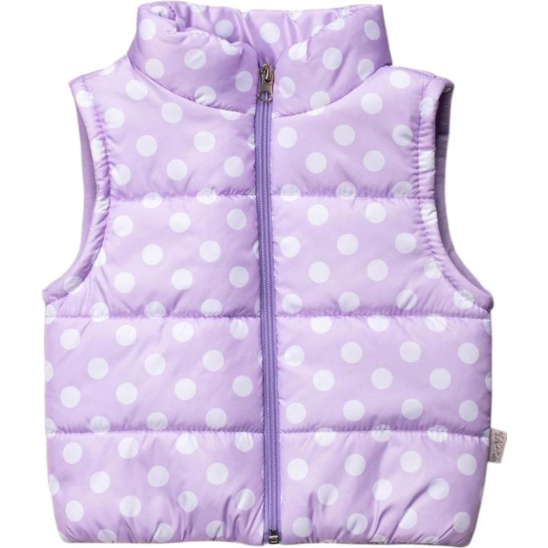 297 toptan 3-4-5 yaş arası kızlar için elyaflı,puantiyeli kışlık yelekler