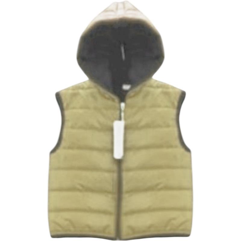 196  toptan 7-8-9 yaş erkek çocuklar için elyaflı düz renk kapüşonlu kışlık yelekler