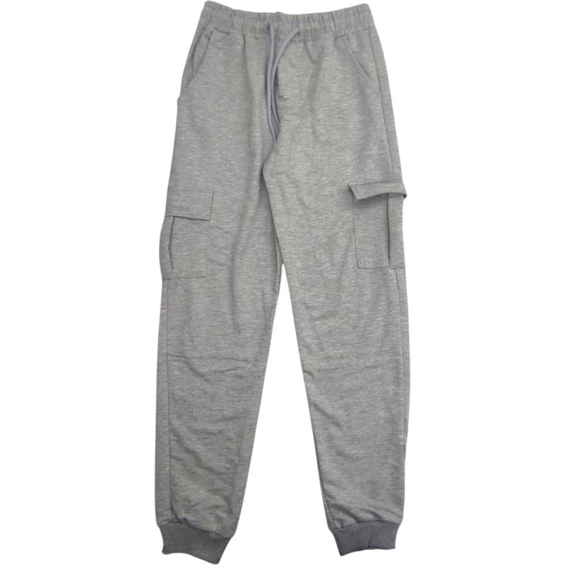 toptan 11/14 yaş arası erkek çocuklar için kargo cepli çocuk spor pantolonları