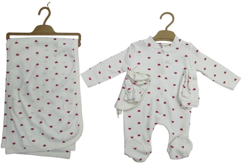 1018 wholesale five-piece baby kits for children aged 0-3 months