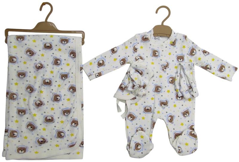 1020 toptan 0-3 aylık bebekler için beş parçalı bebek setleri