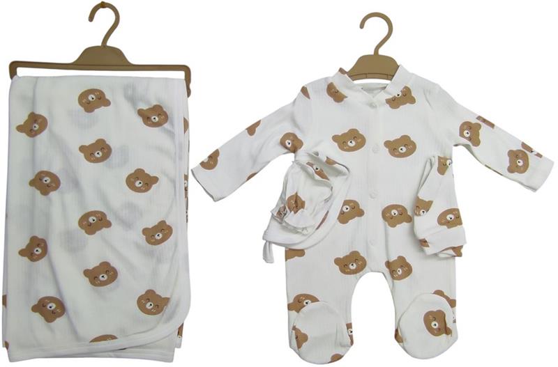 1021 toptan beş parçalı bebek setleri 0-3 aylık bebekler için