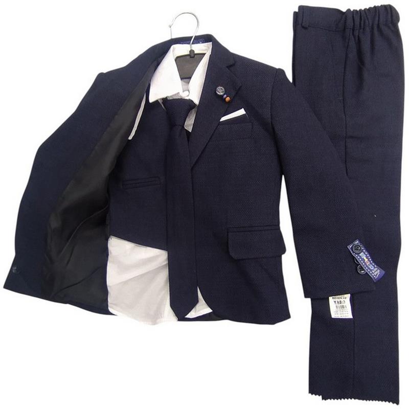 toptan 3/6 yaş erkek çocuklar için kravatlı gömlekli çocuk klasik beş parça takım elbise
