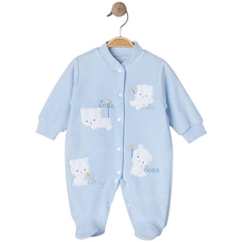 2361 toptan  0/3 aylık çocuklar için ilkbahar ve sonbahar kadife bebek tulumları