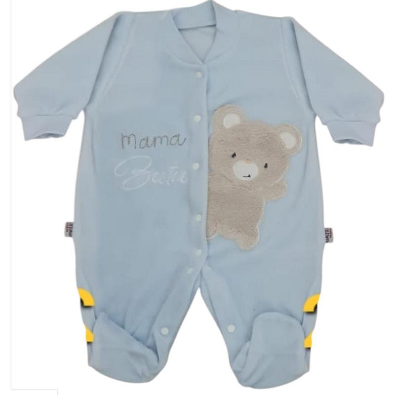 2331 toptan  0-3 aylık yeni doğan bebekler için mevsimlik ayıcıklı kadife bebek tulumları