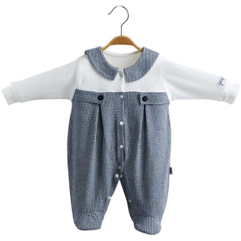 2421 toptan 0-3 aylık yeni doğan bebekler için ilkbahar ve sonbahar bebek tulumları