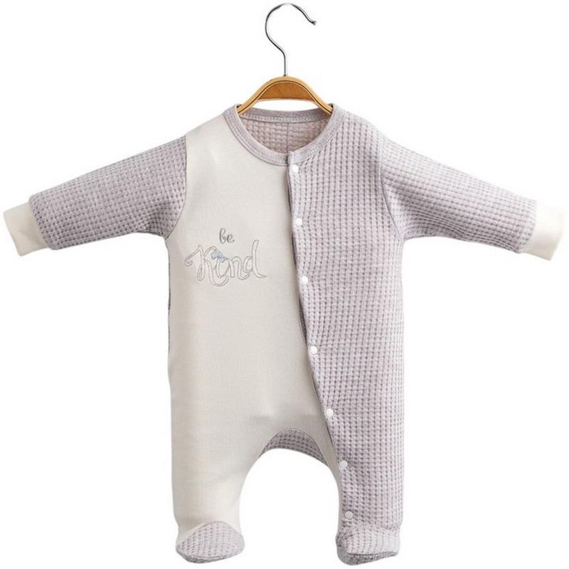 2403 toptan 0-3 aylık yeni doğan bebekler için ilkbahar ve sonbahar bebek tulumları