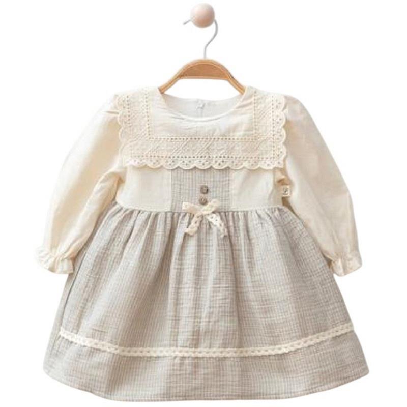 4103 toptan 9/24 aylık kızlar için mevsimlik elbiseler