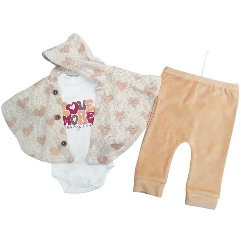 610 toptan 3-6-9 aylık bebekler için mevsimlik üçlü takım elbise