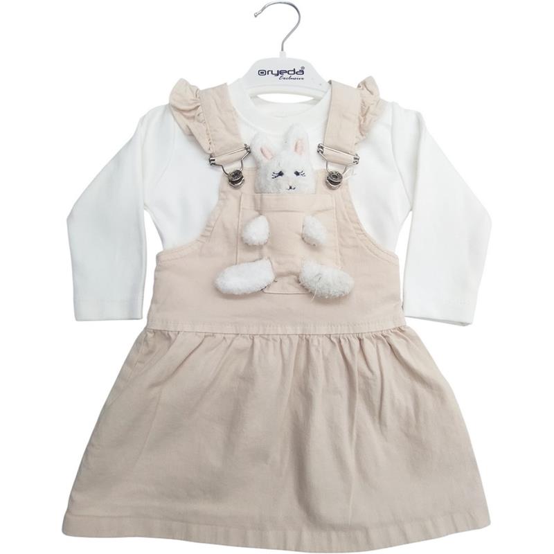 6003 toptan 9/24 aylık kız bebekler için svitşörtlü jile  