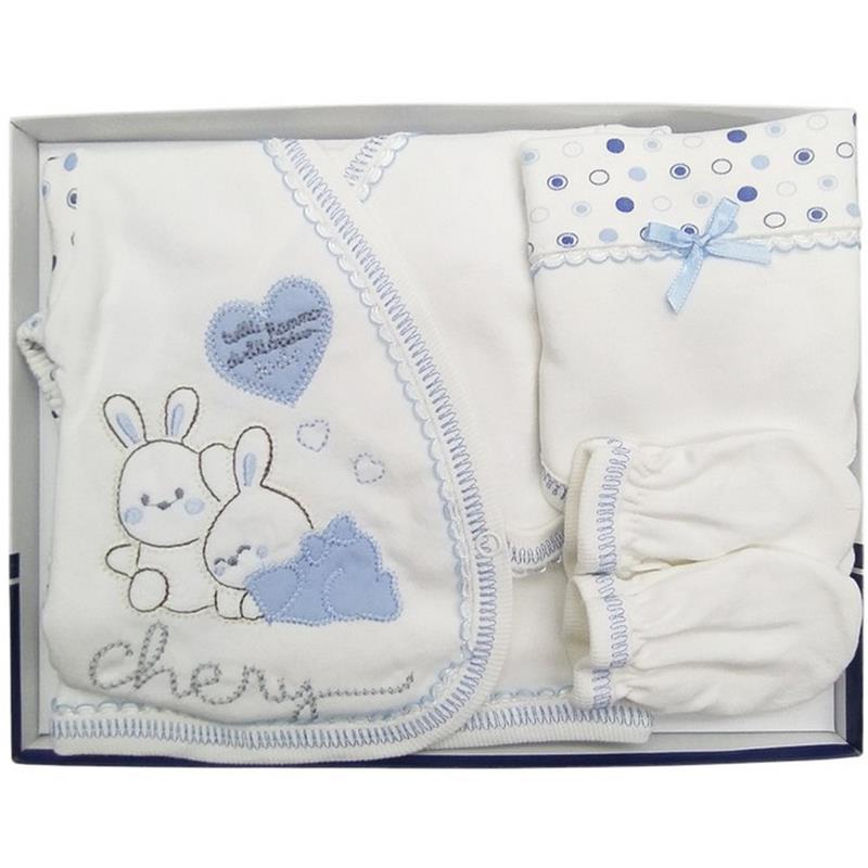 yeni doğan bebekler için 5 parça kutulu hastahane çıkışı hediyelik set