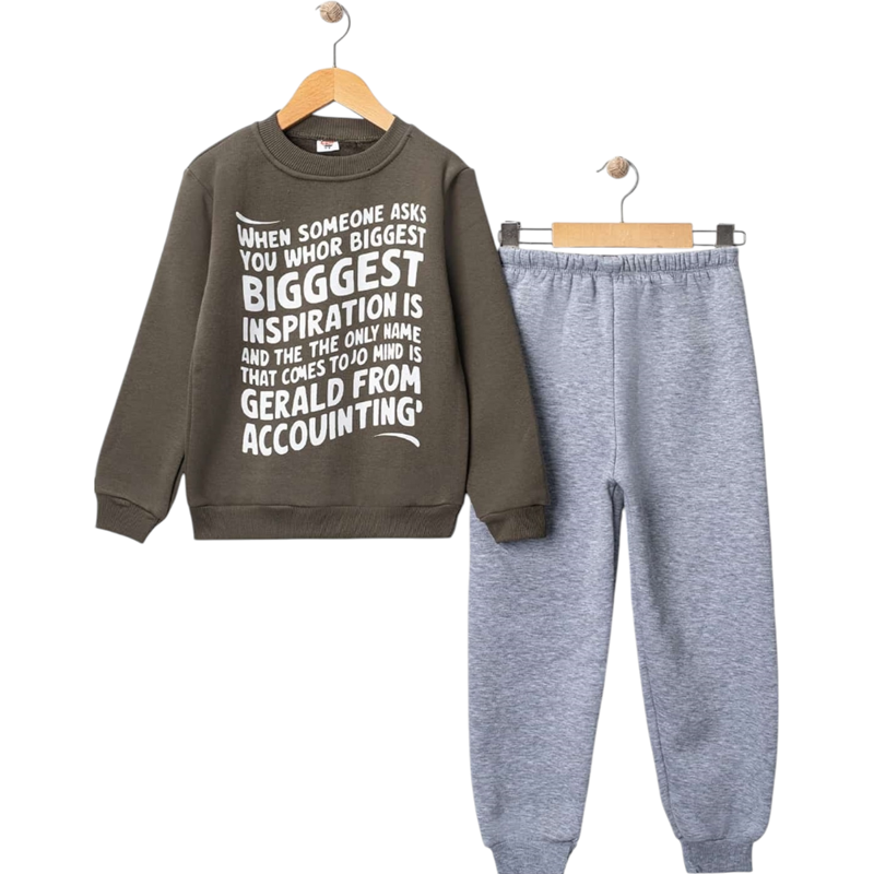 7500 toptan 9/12 yaş arası erkek çocuklar için şardonlu kışlık ikili takım