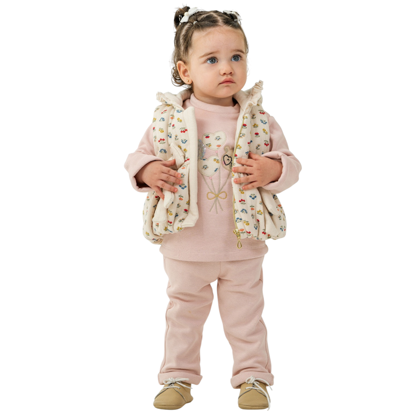 5228 toptan 6-9-12 aylık bebekler için bebek kışlık üçlü takım elbise