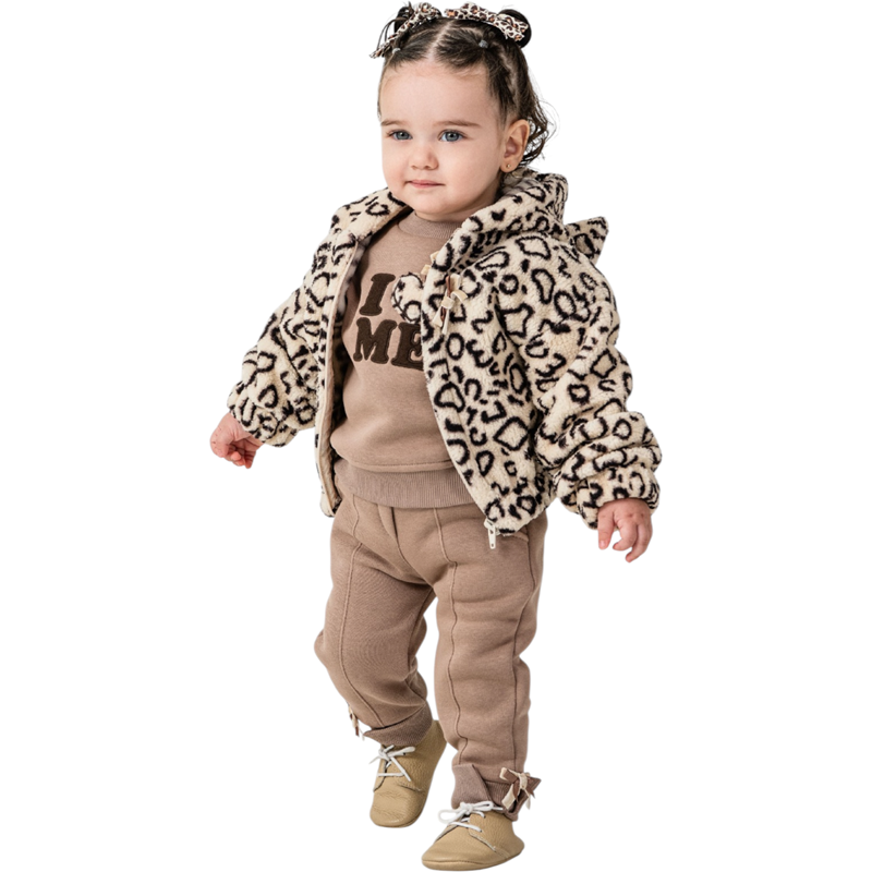 5219 toptan 6-9-12 aylık bebekler için bebek kışlık üçlü takım