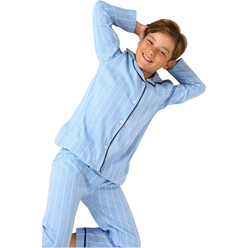 93315 toptan 10/15 yaş arası erkek çocuklar için mevsimlik pijamalar