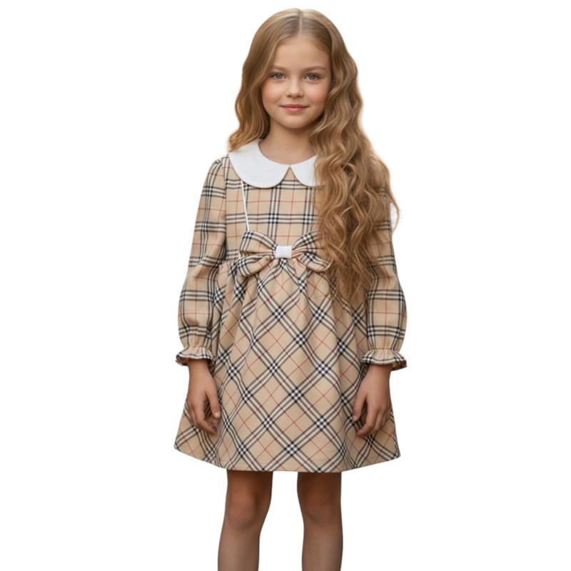 4142 toptan 9/24 aylık kız çocuklar için mevsimlik elbiseler