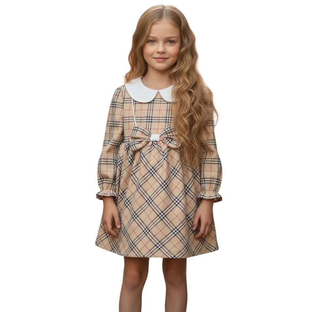 4142 الجملة الأطفال الربيع والخريف فساتين للفتيات لمدة 9/24 أشهر