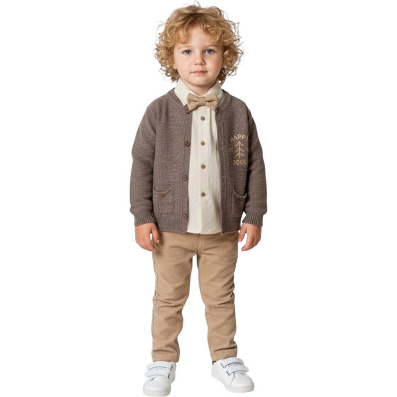 7050 toptan 1-2-3-4 yaş arası erkek çocuklar için mevsimlik üçlü takım elbise