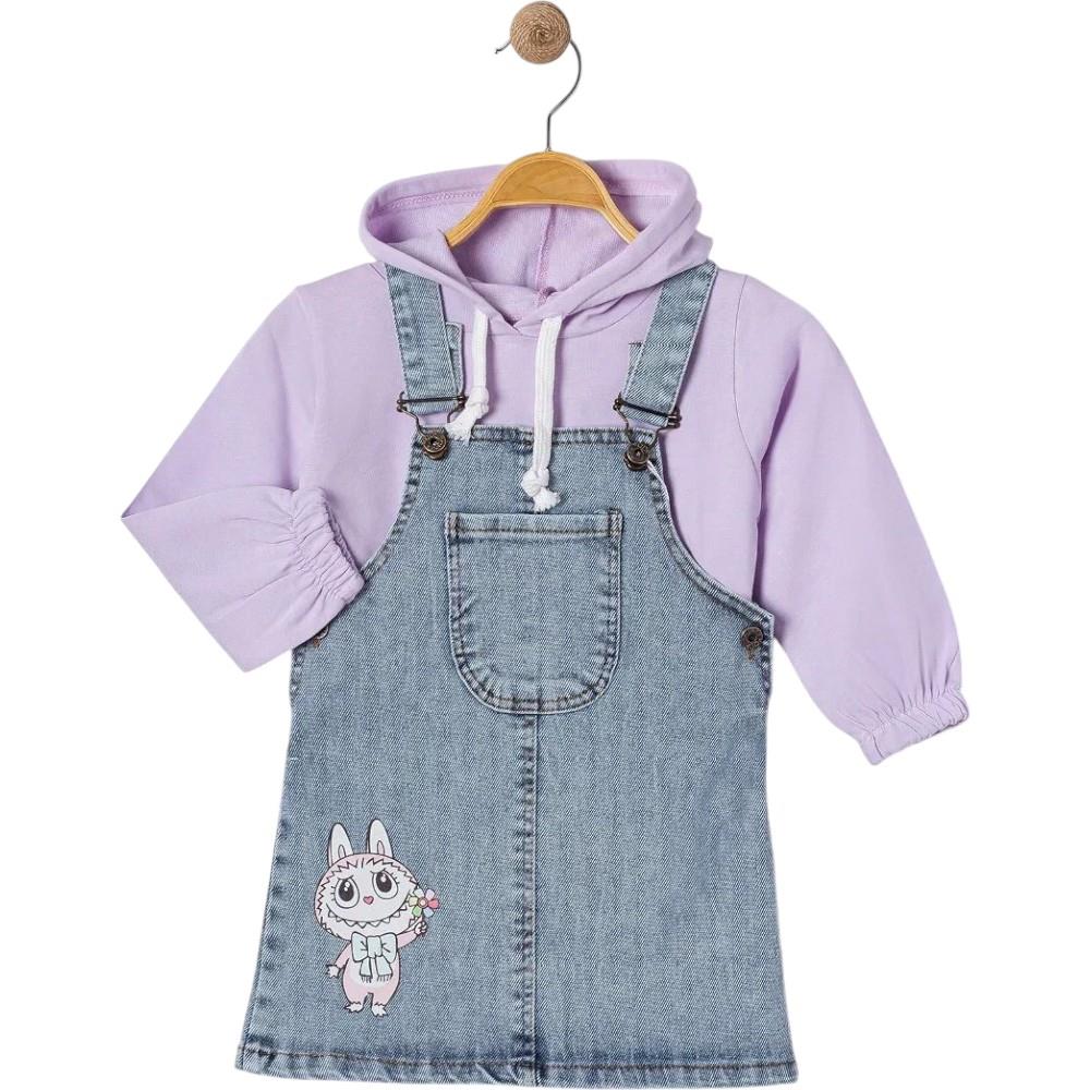 6054 оптом детские демисезонные сарафаны с кофтой для девочек на 2/5 лет