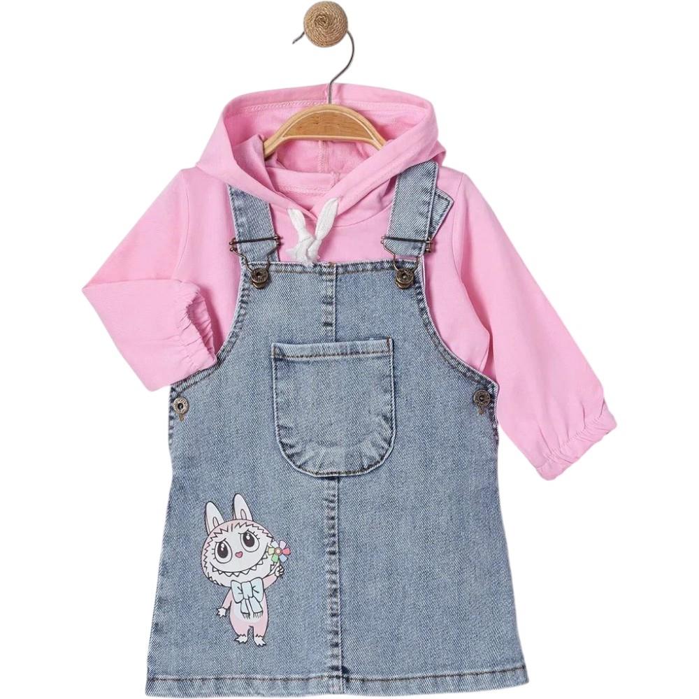 6054 оптом детские демисезонные сарафаны с кофтой для девочек на 2/5 лет