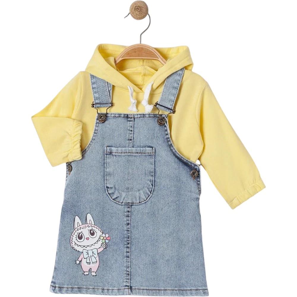 6054 оптом детские демисезонные сарафаны с кофтой для девочек на 2/5 лет