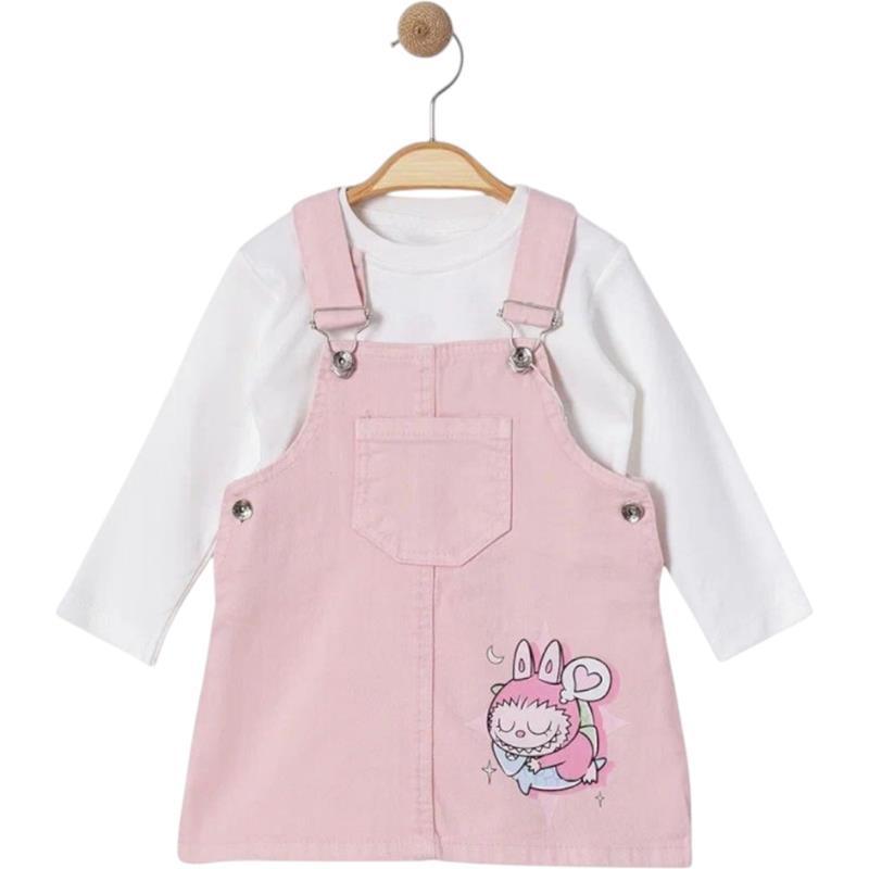 6057 toptan 9/24 aylık kız çocuklar için bluzlu jile