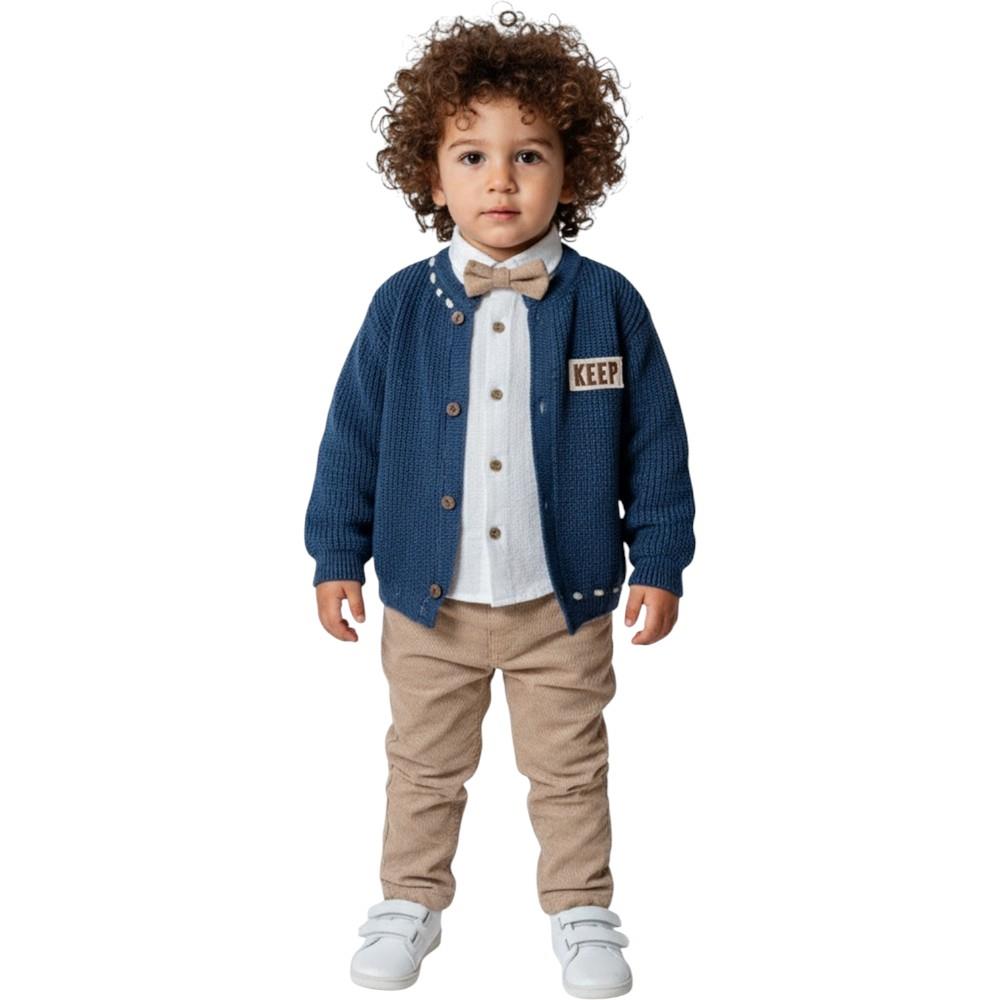 7051 wholesale children's demi-season fancy three-piece suits for boys for 1-2-3-4 years