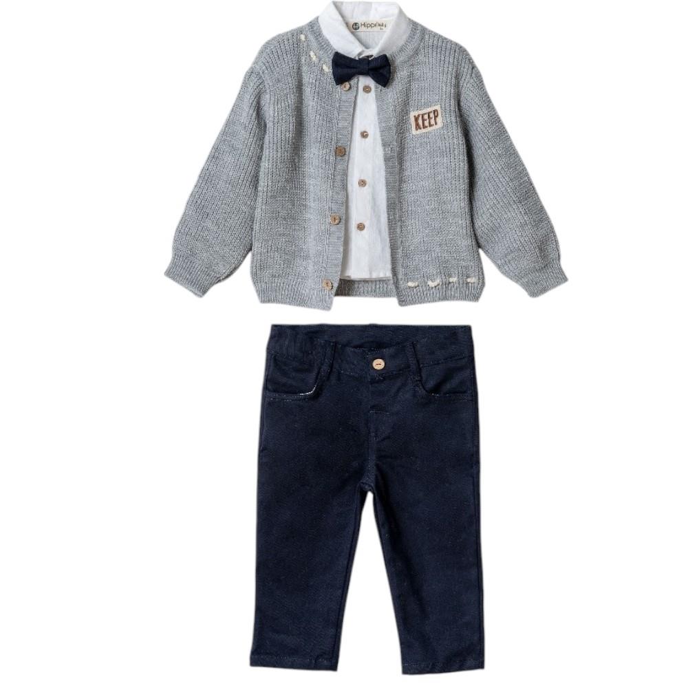 7051 wholesale children's demi-season fancy three-piece suits for boys for 1-2-3-4 years