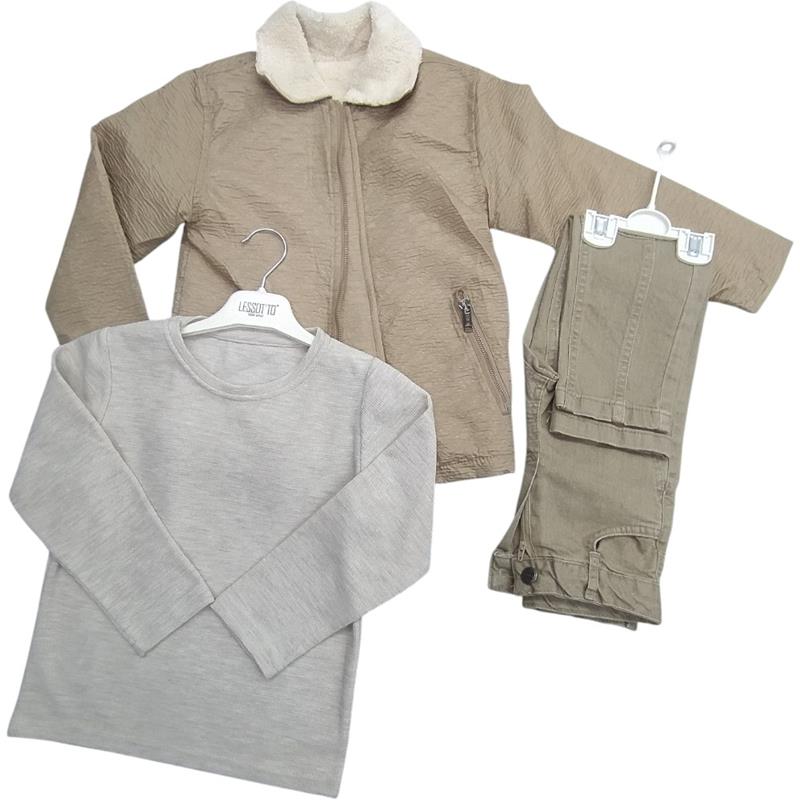 26039 toptan 2/5 yaş arası erkekler için ilkbahar ve sonbahar üçlü takım