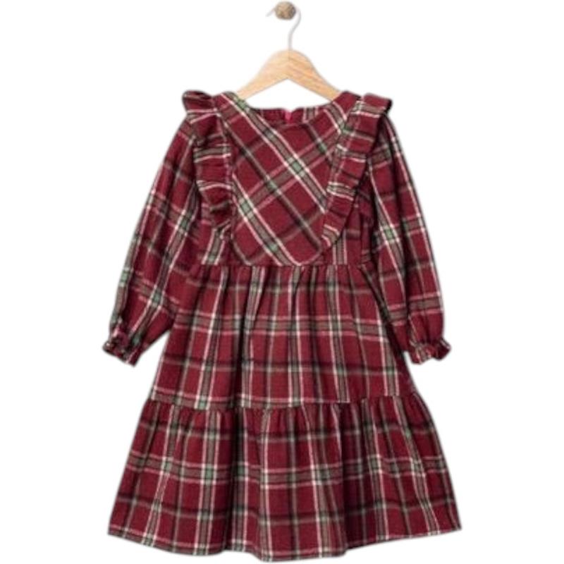 4363 toptan 5/8 yaş arası kız çocuklar için mevsimlik elbiseler