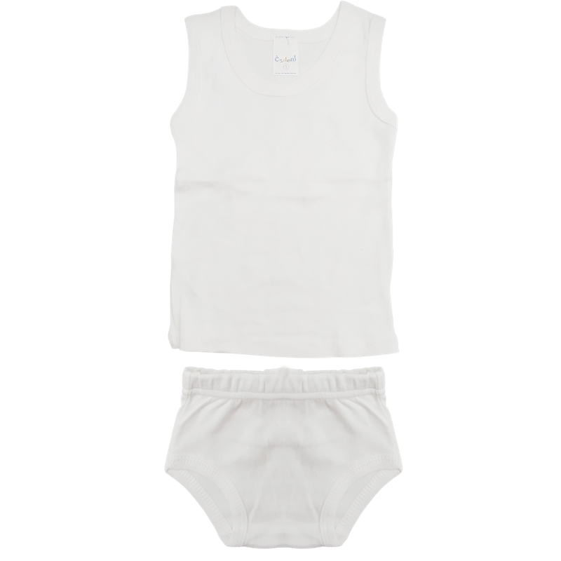 toptan 1-2 yaş arası bebekler için iç çamaşırları, külotlu atlet setleri