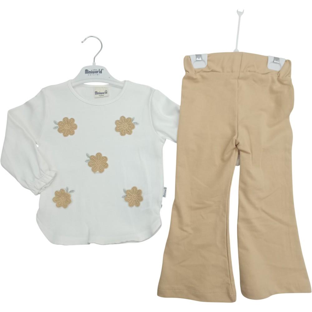 17537 toptan 3-6 ya�� arası kız çocuklar için mevsimlik iki parçalı takım elbise