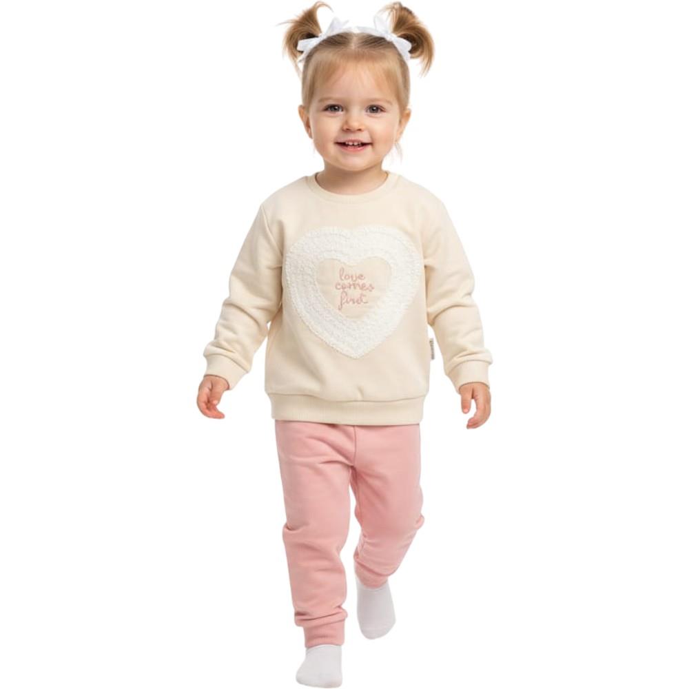 18792 toptan 6-24 aylık  kız çocuklar için mevsimlik iki parçalı takımlar