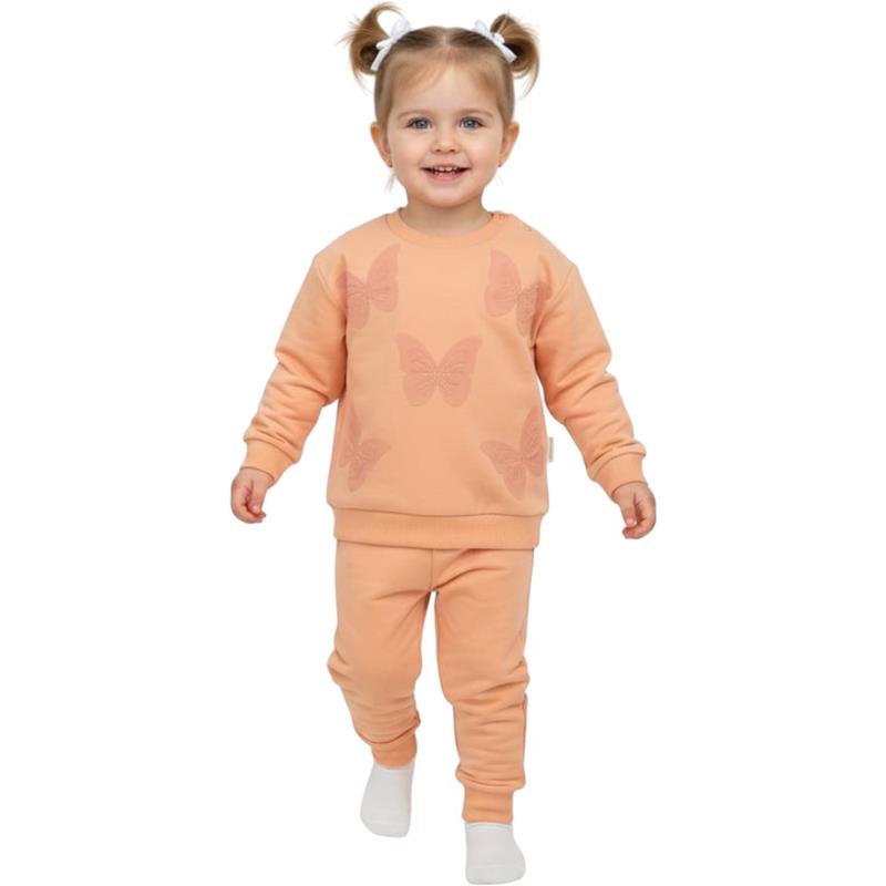 18793 toptan 6-24 aylık kız çocuklar için mevsimlik iki parçalı takımlar