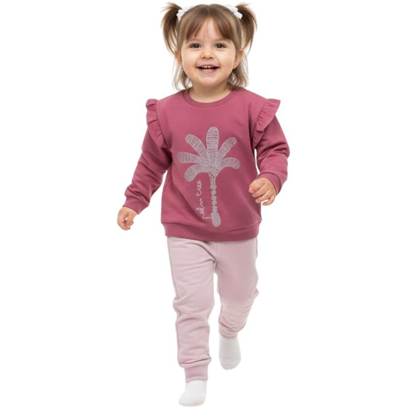 19004 toptan 7-10 yaş arası kız çocuklar için mevsimlik iki parçalı takım elbise