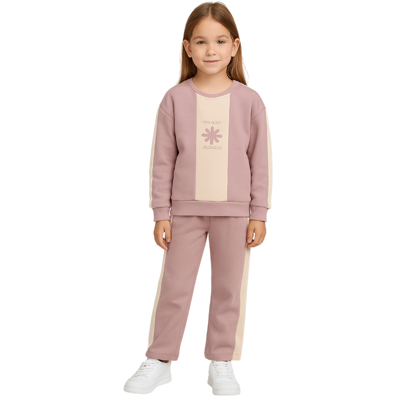 60300 toptan 5/12 yaş arası kız çocuklar için mevsimlik ikili takım 