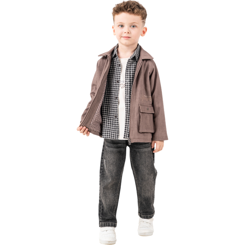 26041 toptan 2/5 yaş arası erkek çocuklar için dörtlü çocuk mevsimlik takımlar