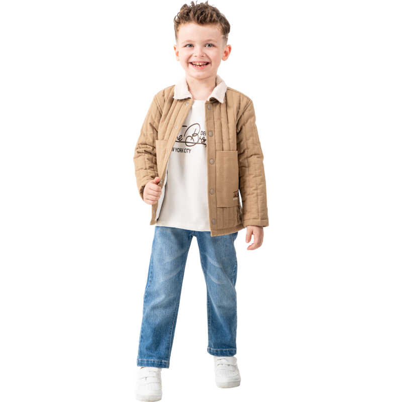 26091 toptan 2/5 yaş erkek çocuklar için kışlık üçlü takımlar