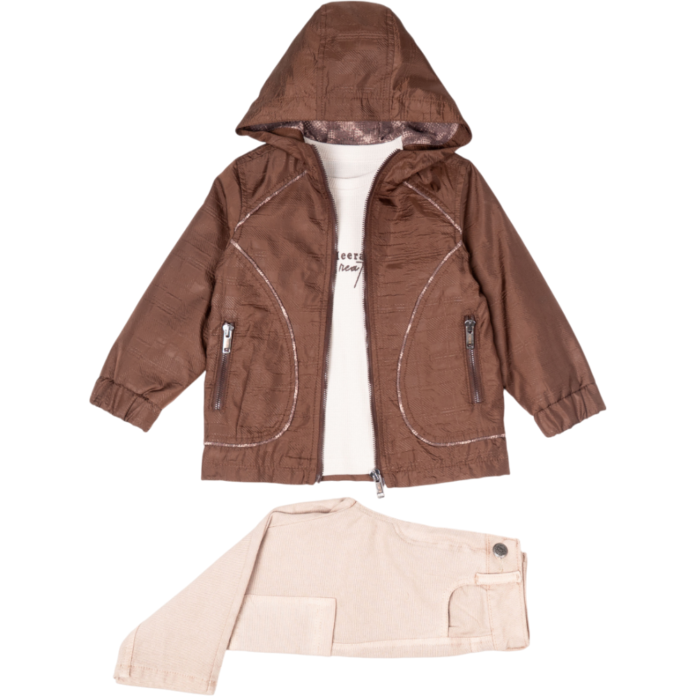 26048 toptan 6/9 yaş arası erkek çocuklar için üç parça mevsimlik takım elbise