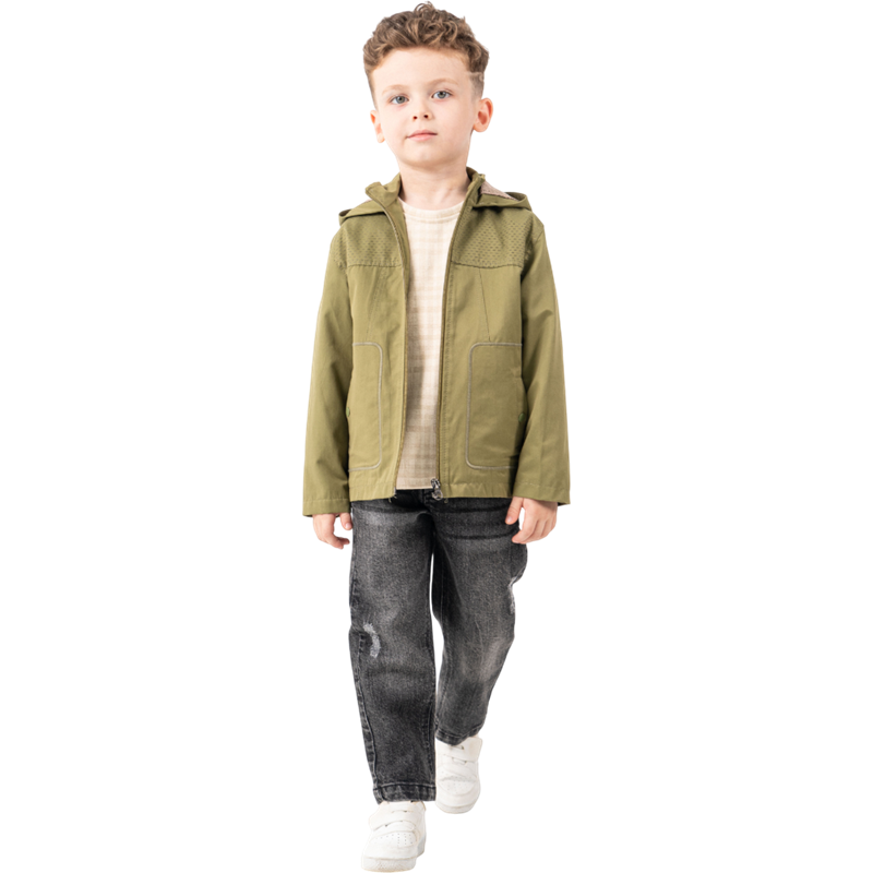 26094 toptan 6/9 yaş arası erkek çocuklar için kot pantolonlu üç parça mevsimlik takım elbise