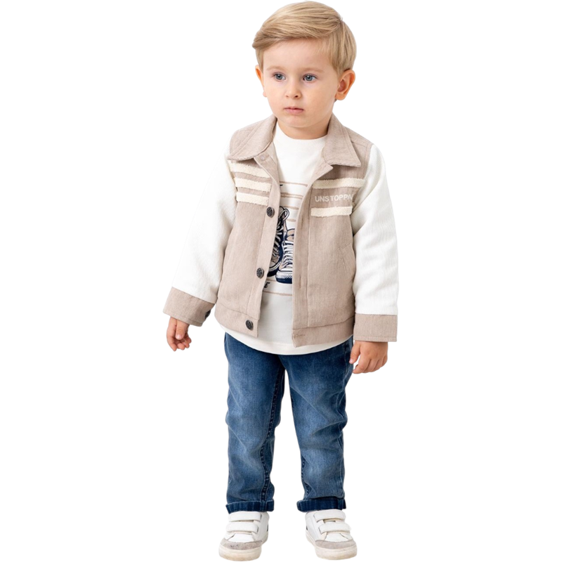 26607 toptan 2-5 yaş arası erkek çocuklar için yelekli üç parçalı takım elbise