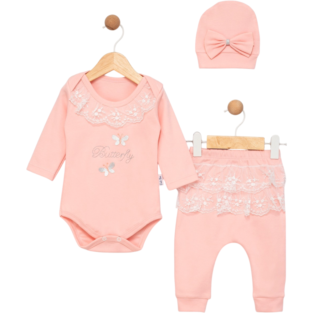 1720 оптом детские демисезонные комплект  боди с штанишками и с шапкой для младенцев на 6-9 месяцев