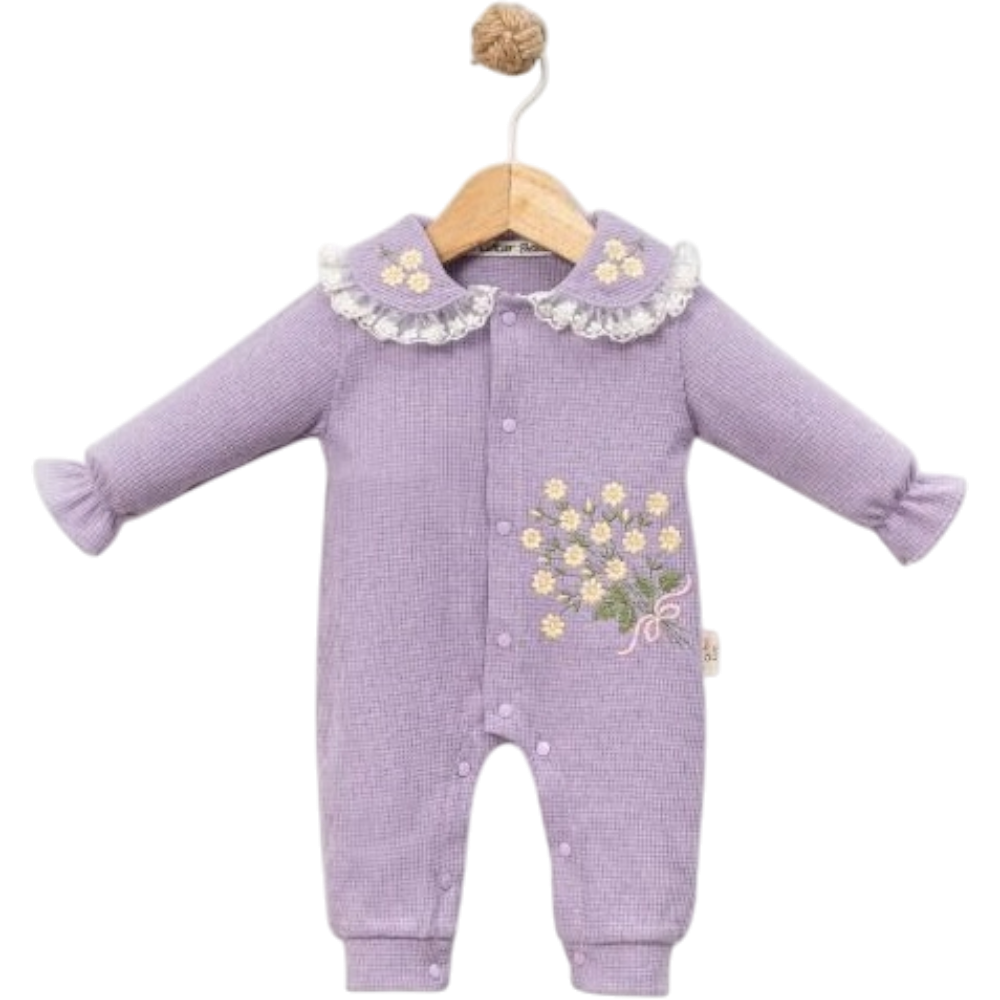 8027 toptan 6/18 aylık kız bebekler için mevsimlik tulumlar